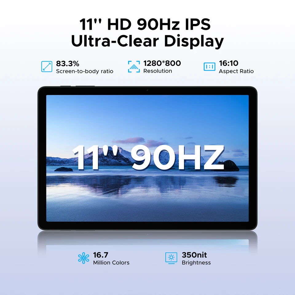 DOOGEE Tab G6 Tablet PC 30GB 256GB Android 15 Dual Speakers 11