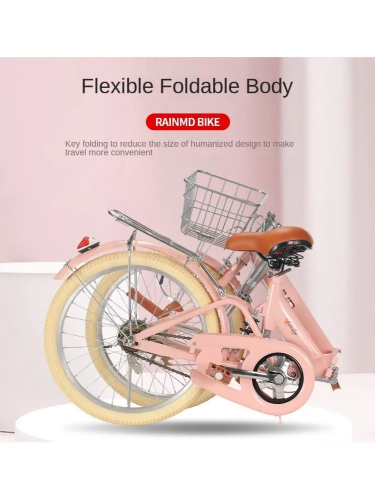 AliExpress smvp Cooya Folding Bicycle For Men And Women Ultra Lightweight And Shock-absorbing Mini 20/22 Inch No Installation Required 2025 New