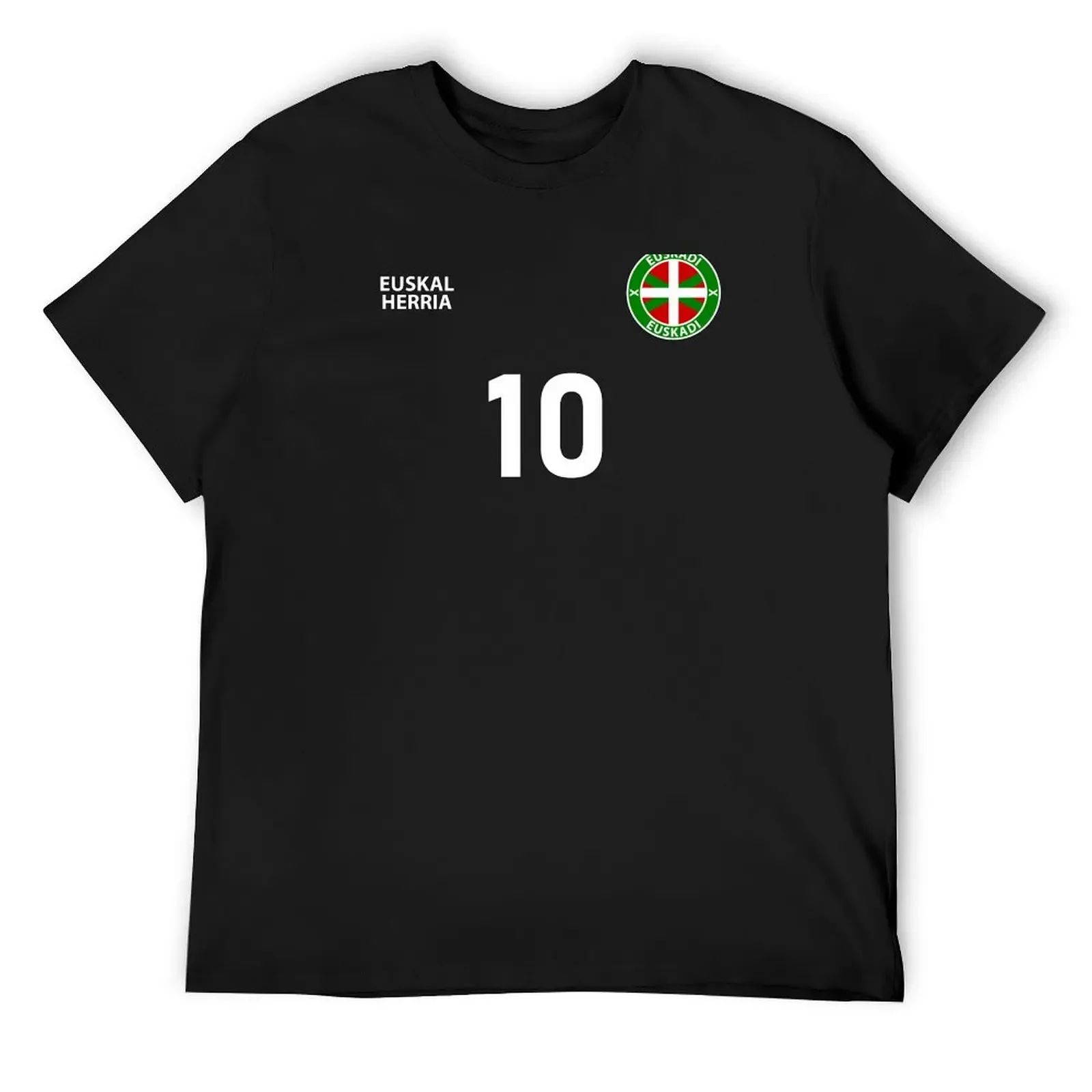 Euskadi Basque Country National Football Team Soccer Retro Euskal herria Number 10 T-Shirt designer shirts t shirt men