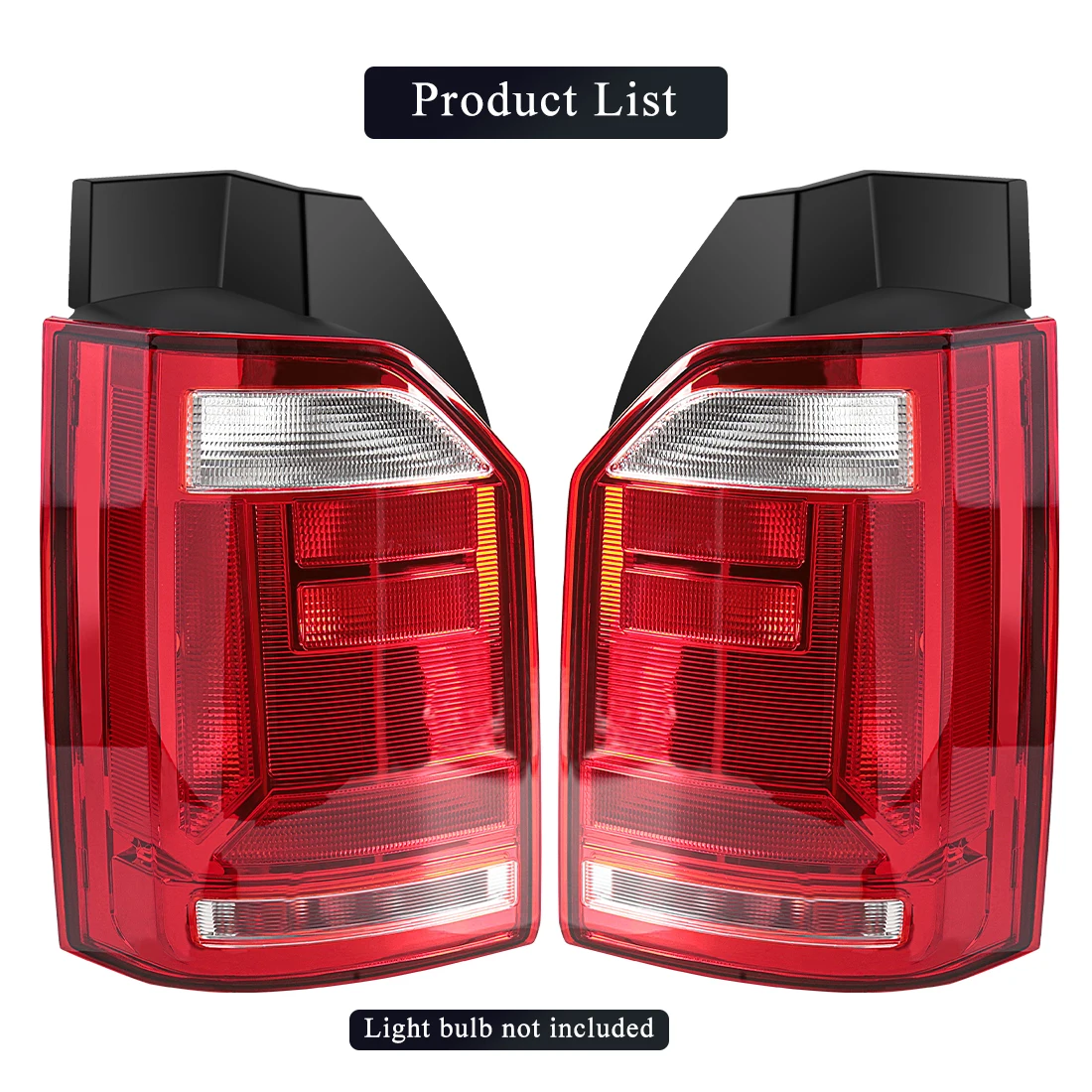 For VW T6 Multivan Transporter 2015 2016 2017 2018 2019 Car Tail Light Assembly Brake Light Taillamp 7E0945095K 7E0945096K