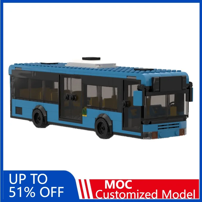

Конструктор MOC «Городской общественный транспорт: Автобус» (315 деталей) – развивающая игрушка для детей, креативная сборка, рождественский подарок, для демонстрации