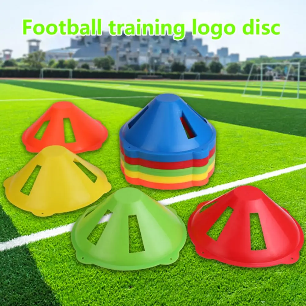 

Soccer Training Sign Dish Outdoor Basketball Football Training Marker Bucket Pressure Resistant Cones Sports Marker Discs Bucket