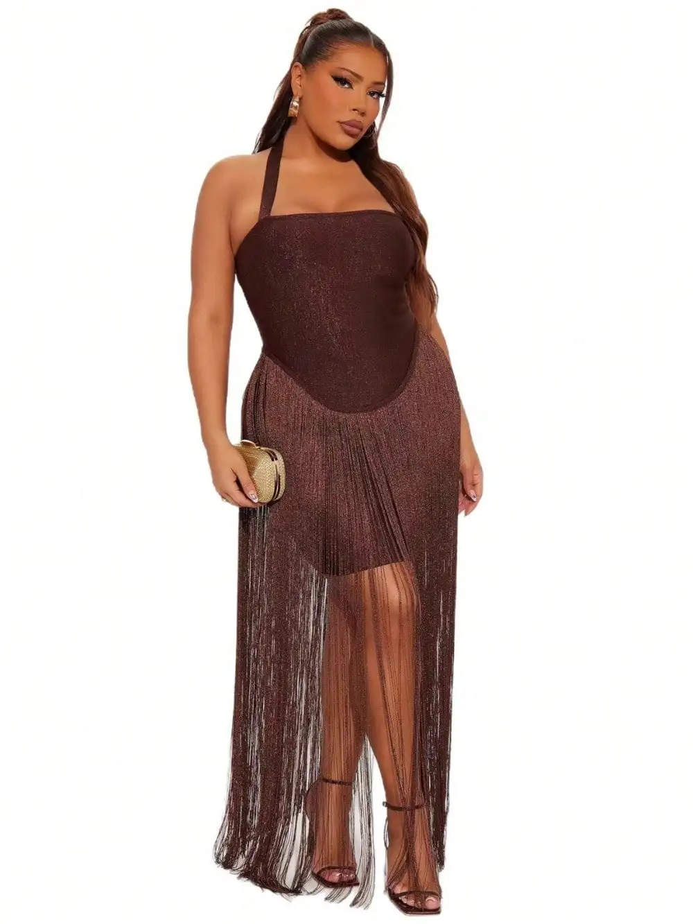 

Абстрактное синее макси-платье с длинными рукавами для летнего отдыха, пляжных фестивалей и вечеринок