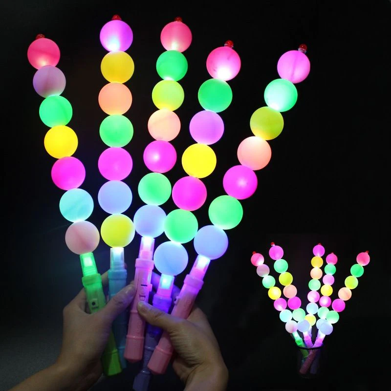 1Pcs LED Glowing Colorful Sugar Gourd Fluorescent Stick Glow Light Sticks Concert Cheer Stick Props Equipment Flashing Toy