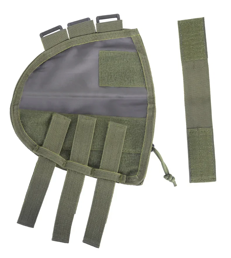 ที่พักแก้มแบบยุทธวิธีพร้อมช่องใส่กระสุนสำหรับปืนลูกซองและปืนไรเฟิล  กระเป๋าใส่กระสุนแบบพกพา ที่ใส่กระสุนและตลับกระสุน อุปกรณ์ล่าสัตว์