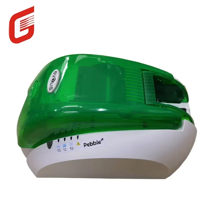 Хит продаж, б/у Evolis pebble 3, настольный односторонний принтер для карт из ПВХ, принтер для удостоверений личности