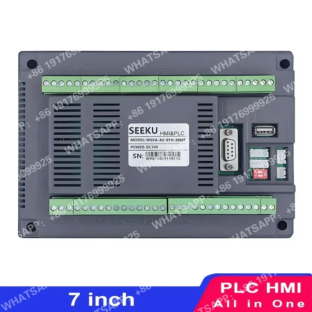 HMI de 7 pulgadas con FX3U HMI PLC Combo PLC-HMI integrado todo en uno con PLC RS485 compatible con desarrollador Mitsubishi GX o GX funciona 2