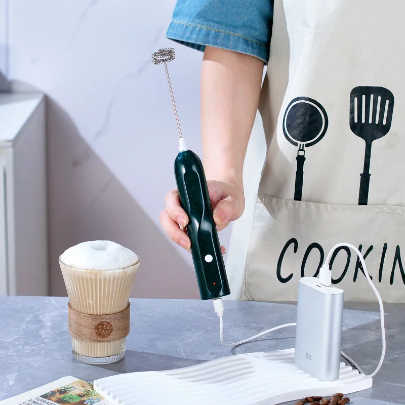 Беспроводная ручная взбивалка для яиц, бытовые небольшие инструменты для выпечки, блендер для кофе, вспениватель молока, электрическая взбивалка для яиц