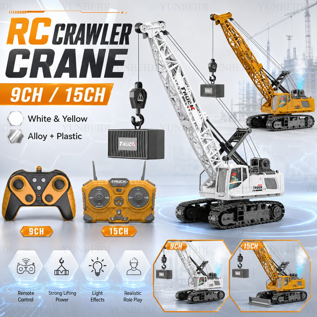 Crane Claw Motor - Remote Control Alloy Crane 9CH/11CH/13CH/15CH Large