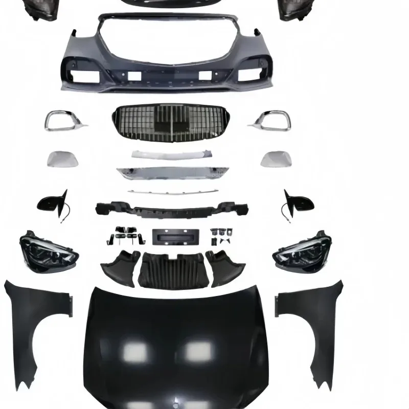 

Suitable for E-Class W212 Upgraded New W213 Body Kit Front Pole Grille Rear Pole Tail Lip Large Lampshade