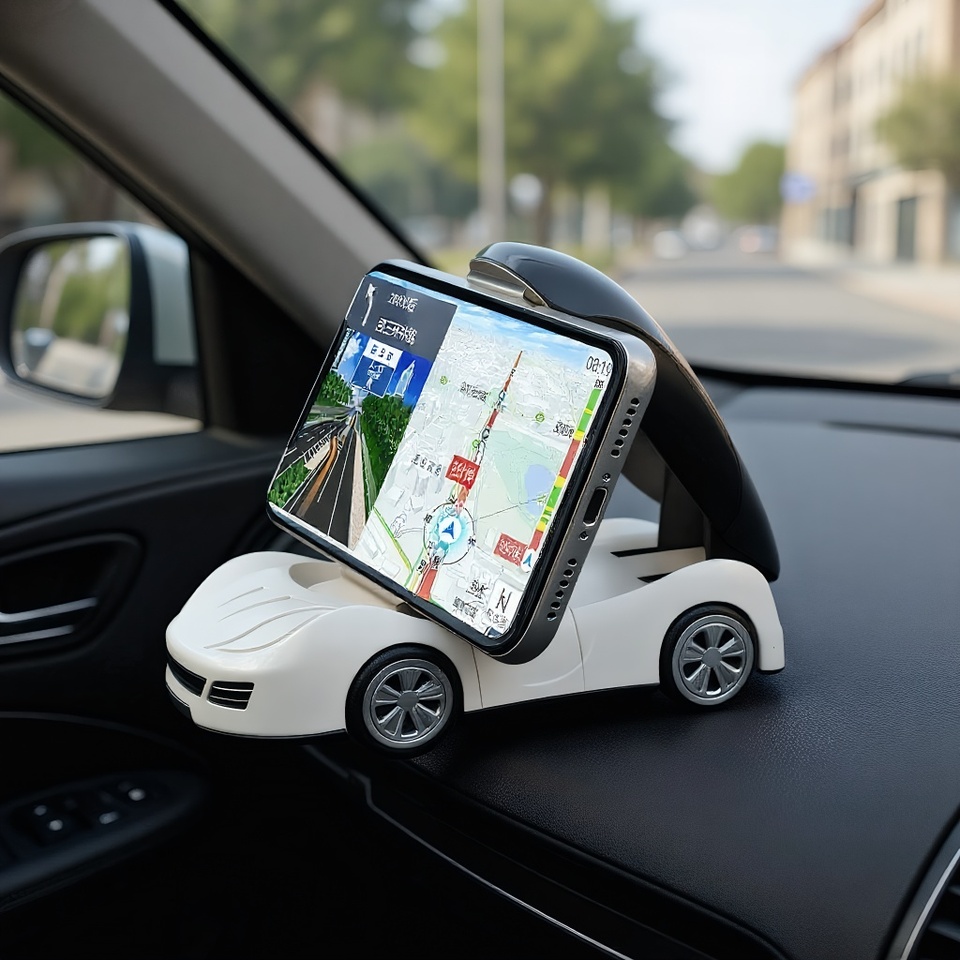  Cool Sports Car Model Phone Holder, Creative In-Car and Motorcycle Mount for Smartphones 