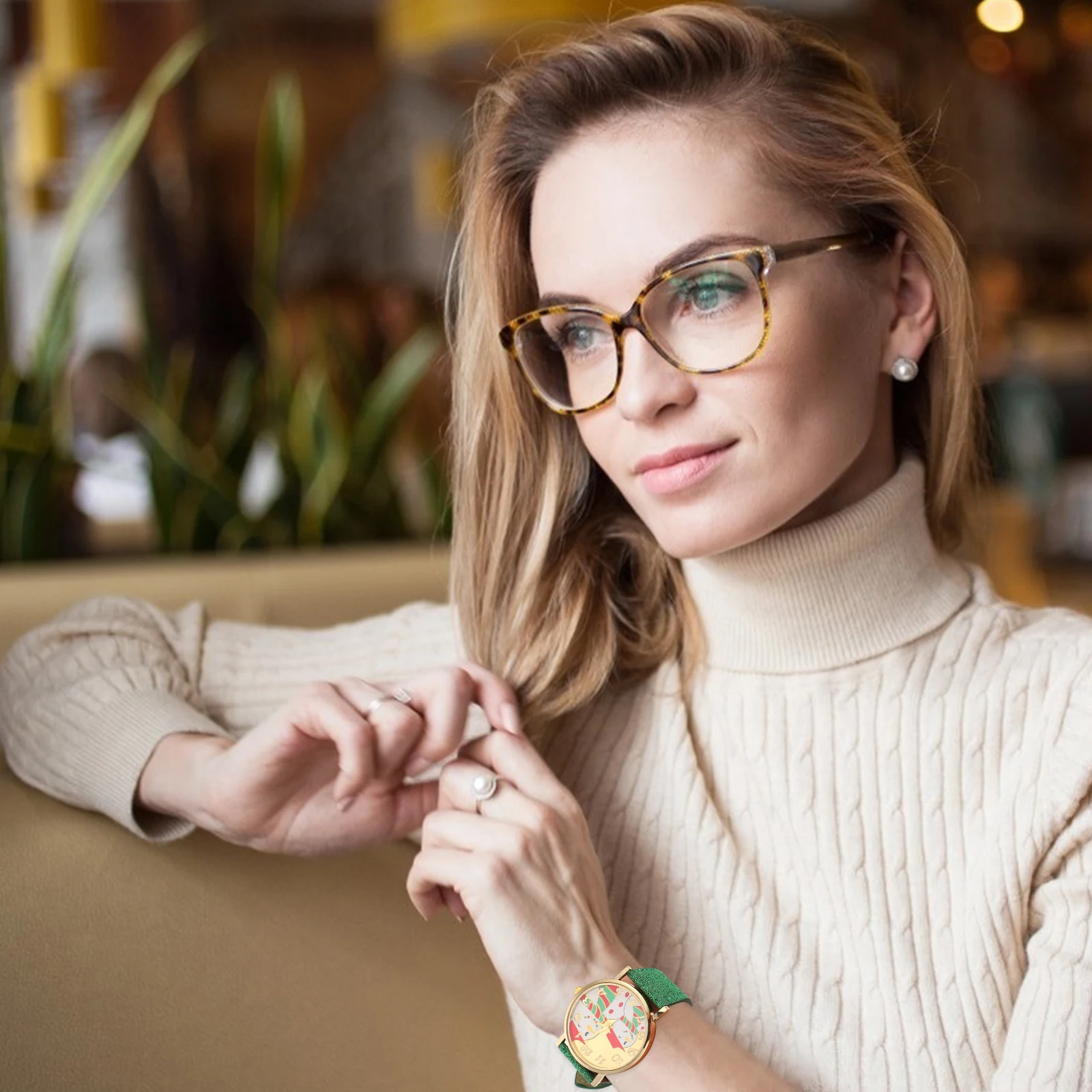 ساعة أطفال هدية عيد الميلاد للأطفال ساعات بنات جميلة ستانلس ستيل أنيقة