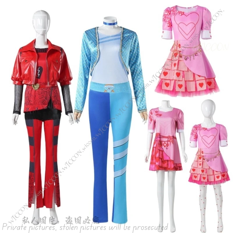 

Princess Dress Halloween Carnival Dress Up Girls Dresses Kids Red Cosplay Costume Movie Queen Cosplay Halloween Costume Party