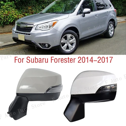 Conjunto de espejo retrovisor para coche, marco de cristal de 9 pines para Subaru Forester 2014 2015 2016 2017