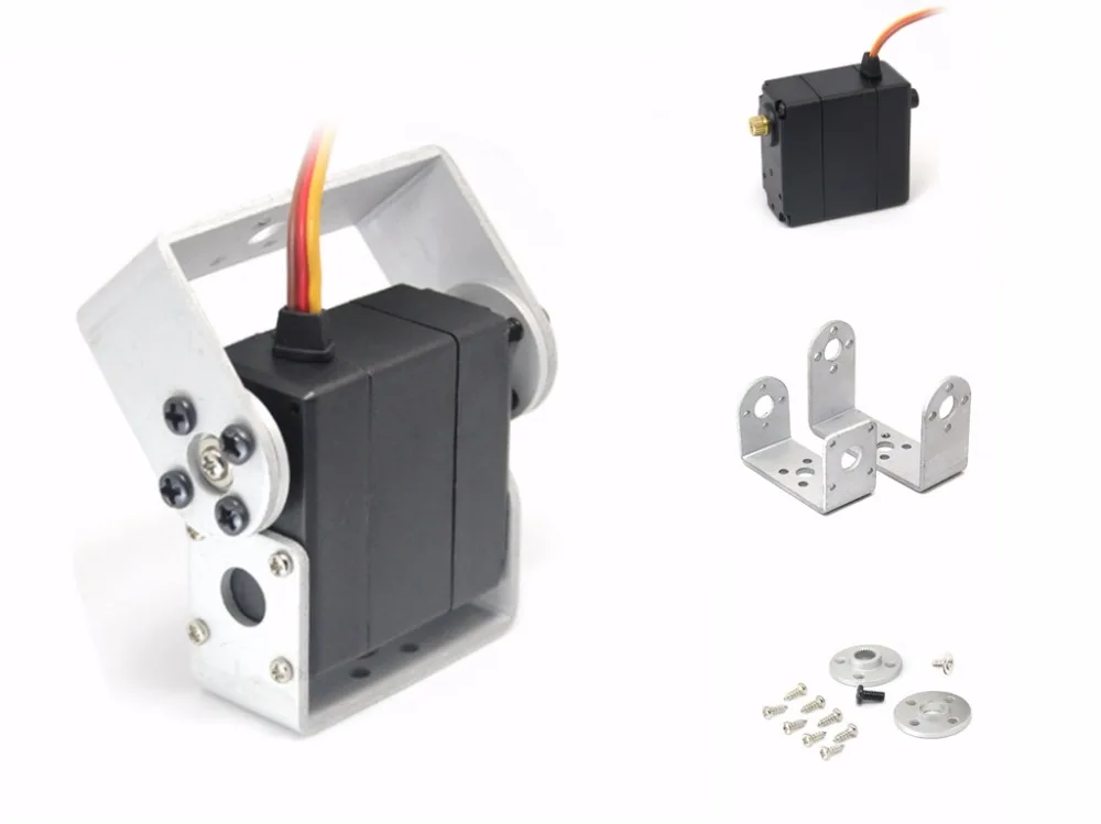 Wingless Robot Servo with Bracket Kits 180 Degree Servo for Your DIY Robot