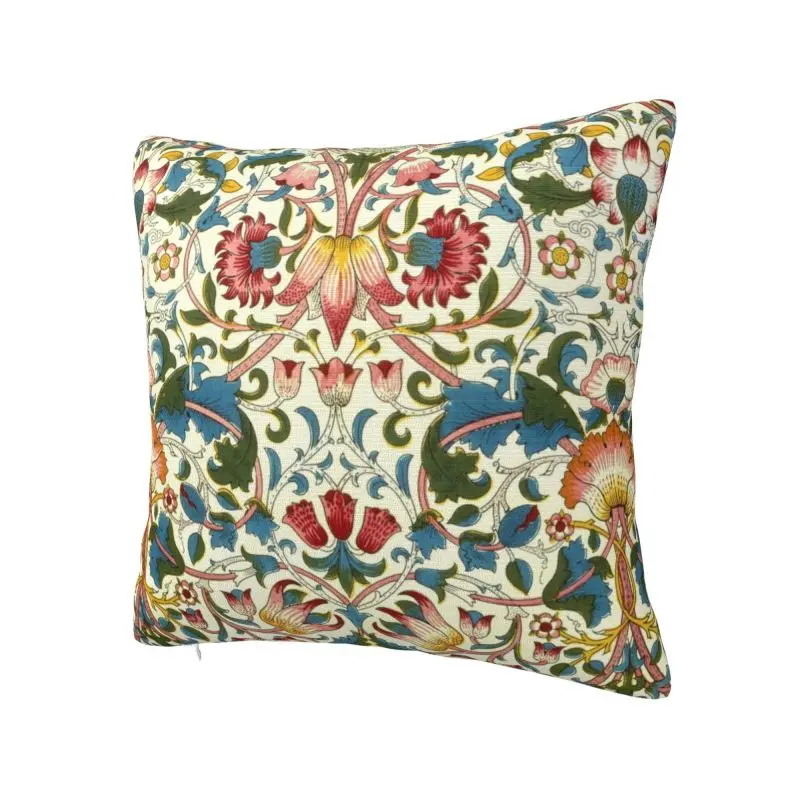 Nordic William Morris Cushion Cover Velvet Floral Textile Pattern Throw Pillow Case Home Decorative