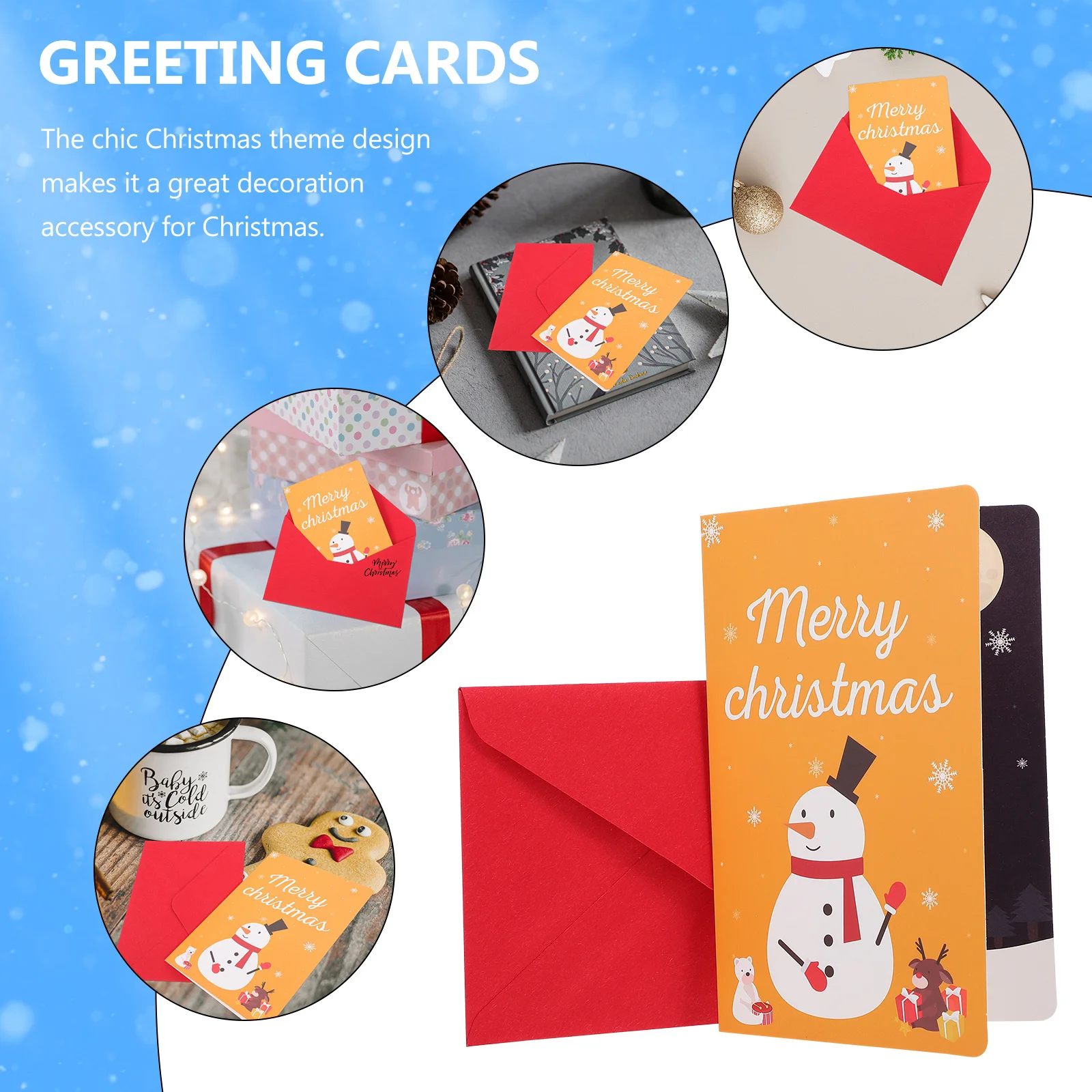 

3pcs 3D Christmas Greeting Cards With Envelope Handmade Blessing Cards For Xmas Holiday Festival Gift Honeycomb Paper Card