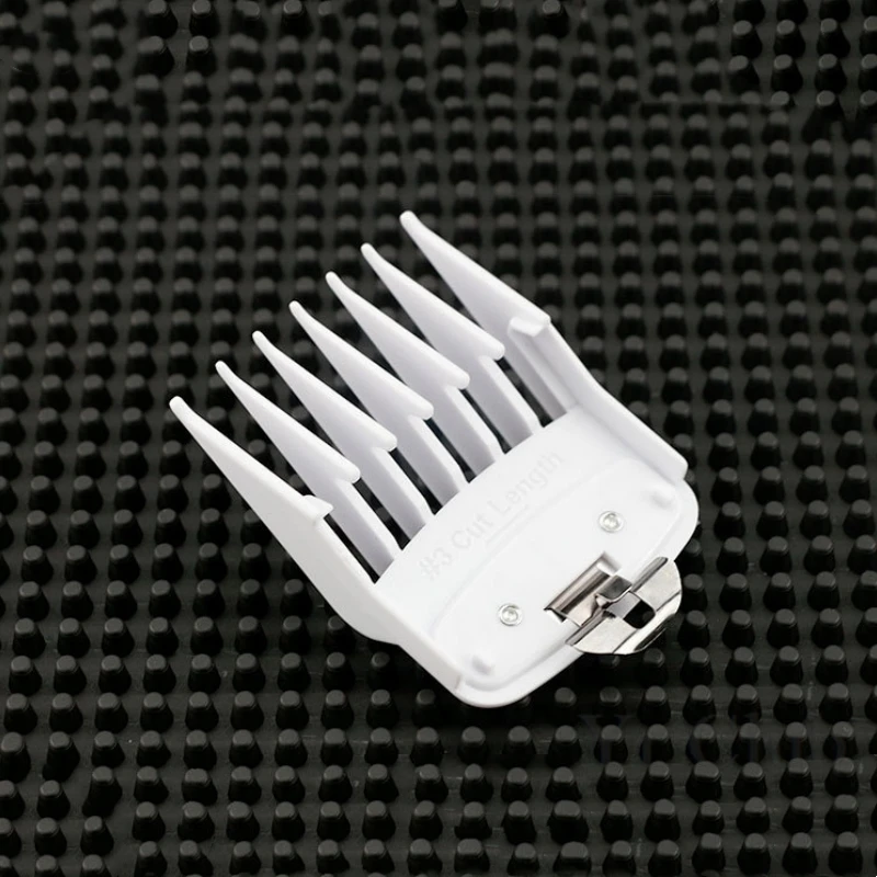 8Pcs/Set Hair Clipper Guards For Wahl Hair Cutting Machine White Limit Comb Barber Cutting Guide Combs Positioning Caliper Y0610