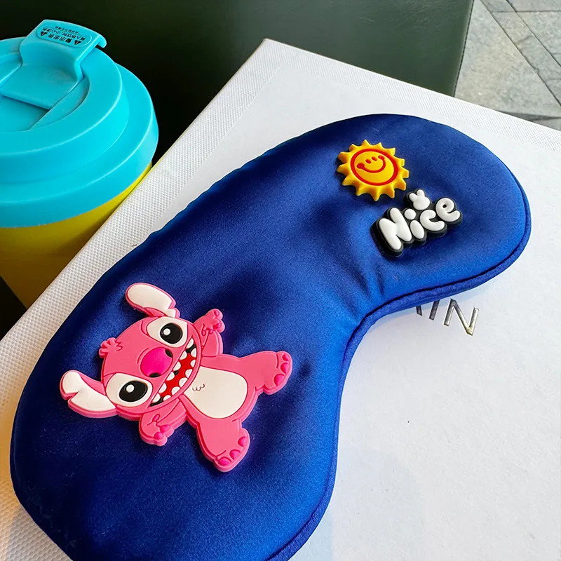 Miniso Disney three-dimensional blue puppy eye mask for women sleeping shading office lunch break student eye mask
