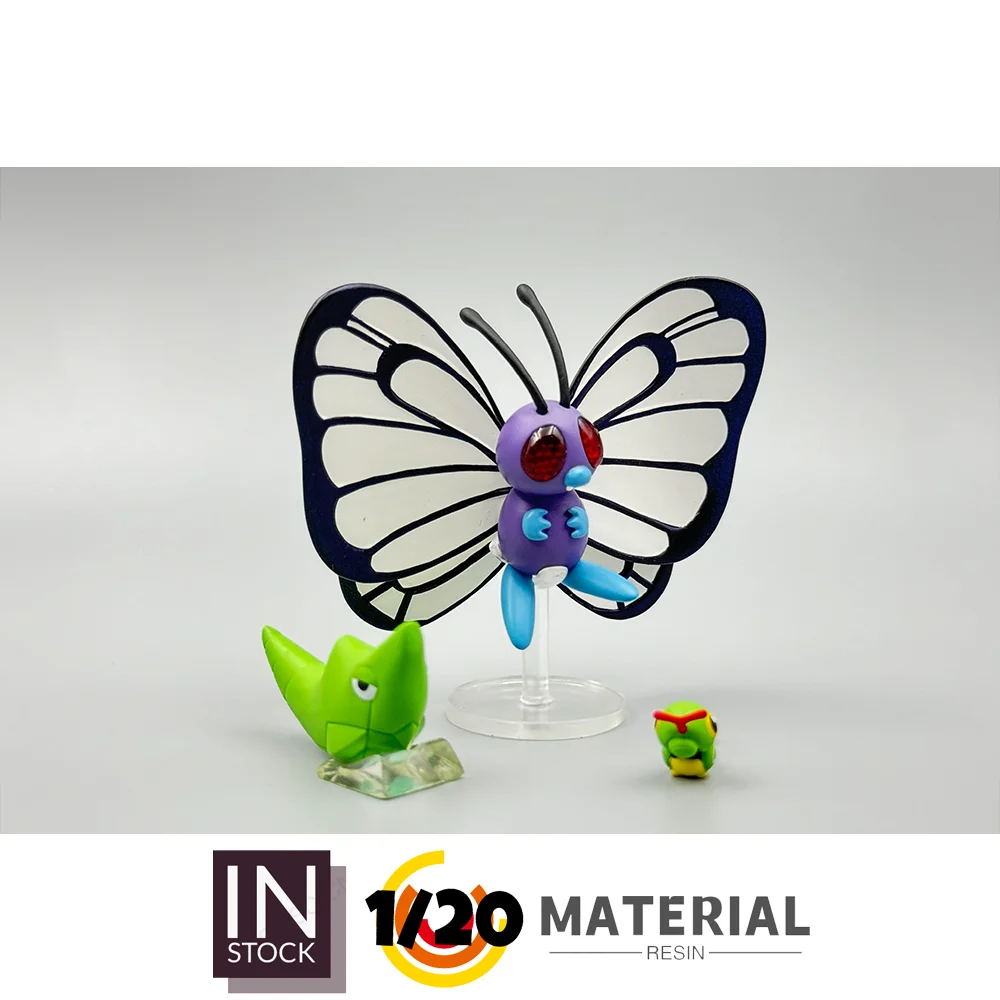 [IN STOCK] 1/20 Resin Figure [FLF] - Caterpie & Metapod & Butterfree