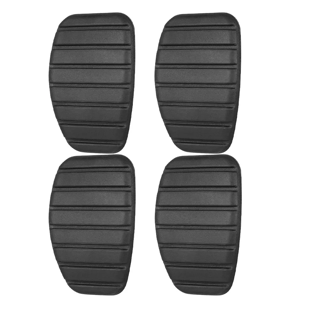 4Pcs Anti Skid Clutch Pedal Covers Rubber Brake Pedal Pads for Manual Auto Car Accessories Replacement Car Accessories