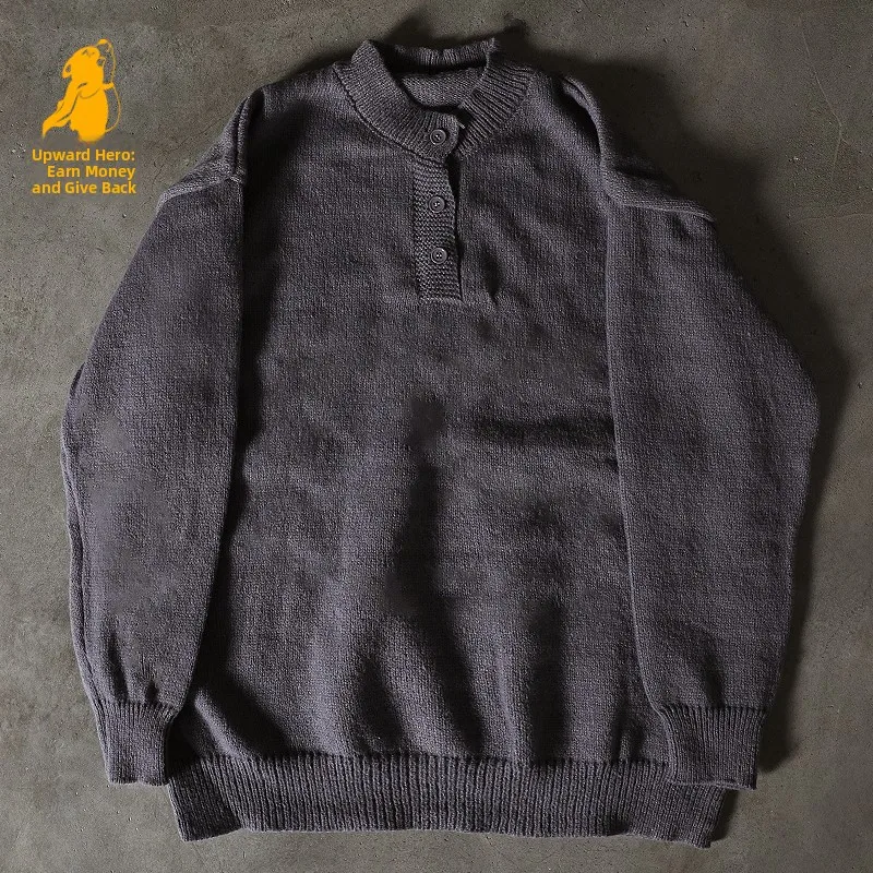 Men's Knitted Long Sleeve Sweater Casual Style Base Layer Shirt Inner Wear Comfortable Loose Fit V-Neck Warmth Providing