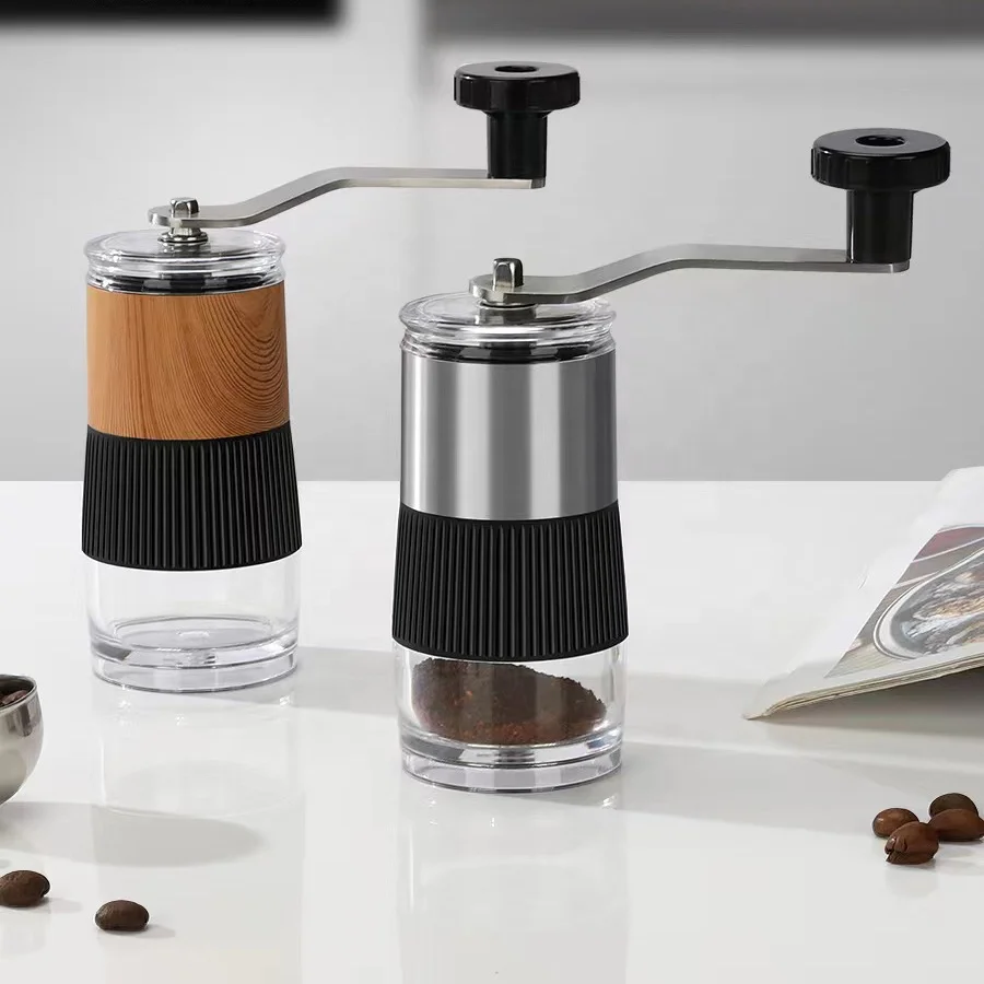 Stainless Steel Manual Coffee Grinder With Adjustable Setting