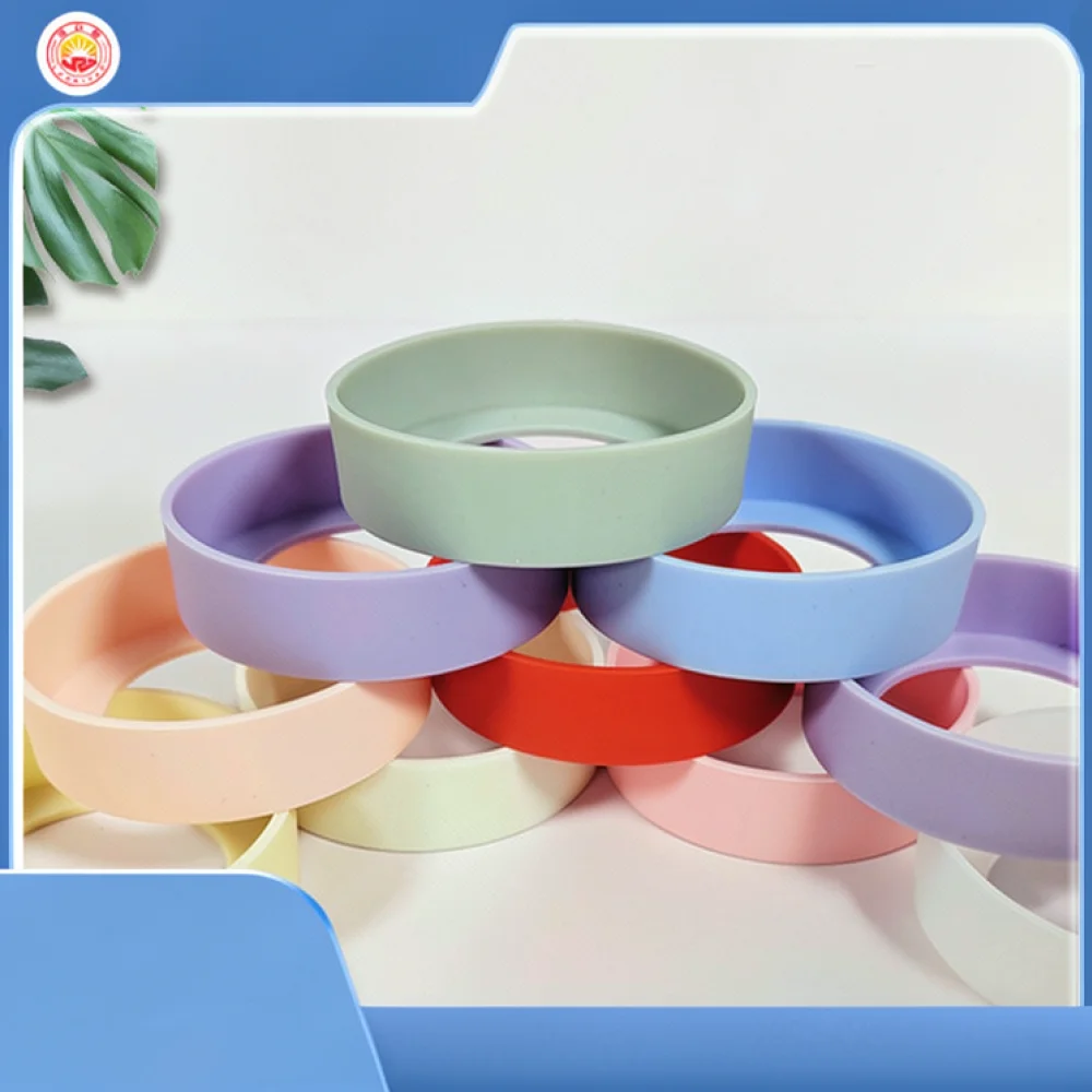 Non Slip Silicone Cup Boot Protective Cover For Tumbler Base Anti Scratch Sleeve Glass Bottle Bottom Guard Mat