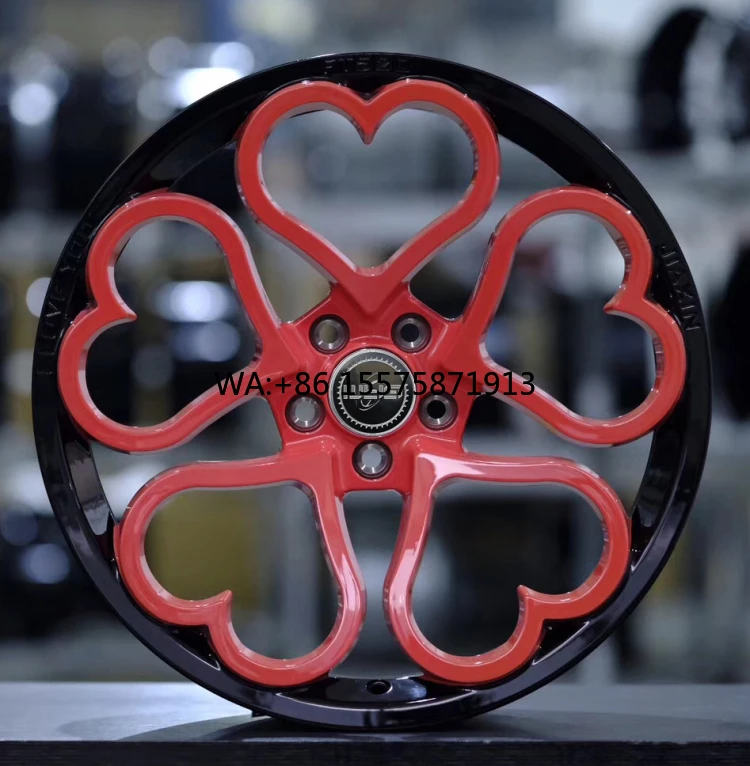 

MK 18 19 20 21 22-inch forged rims for Benz BMW Audi Land Rover Honda Toyota High quality custom red Love heart forged wheels