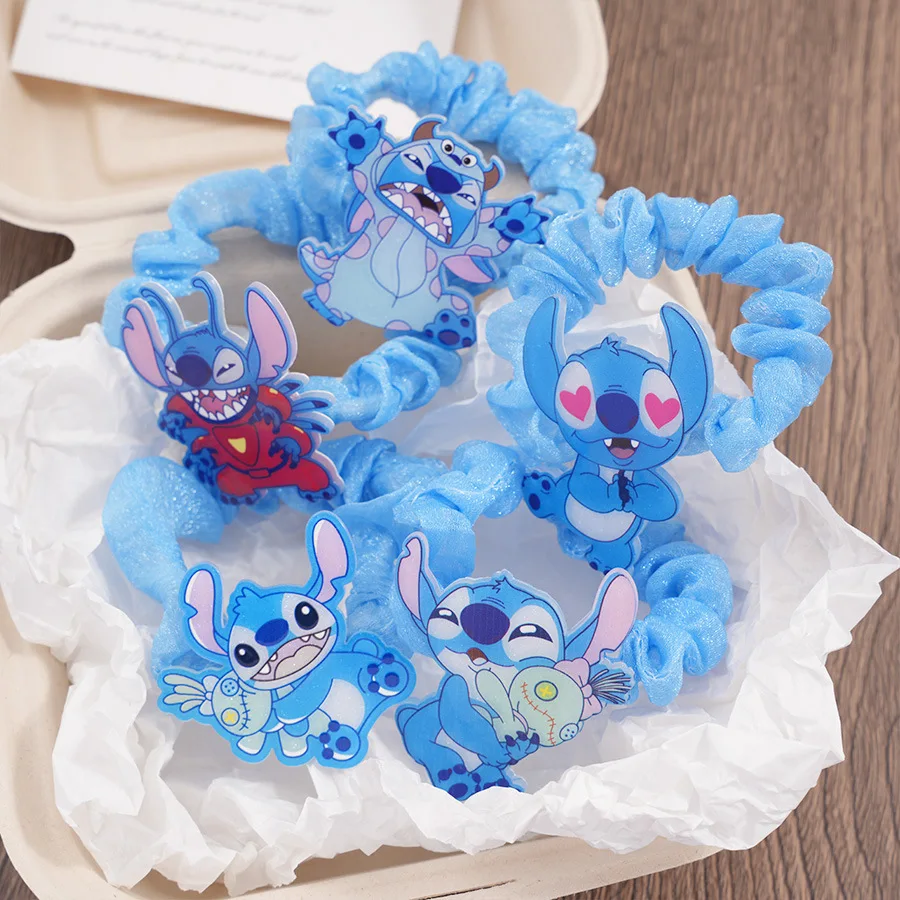 Disney's new Stilzi's hair circle high-end touching animation large intestine hair circle cartoon children's hair rope