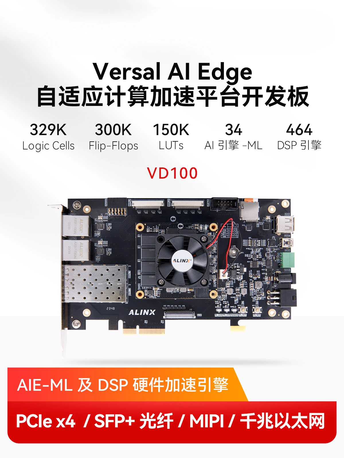 ALINX FPGA Development board AMD Xilinx Versal AI Edge Computational acceleration XCVE2302