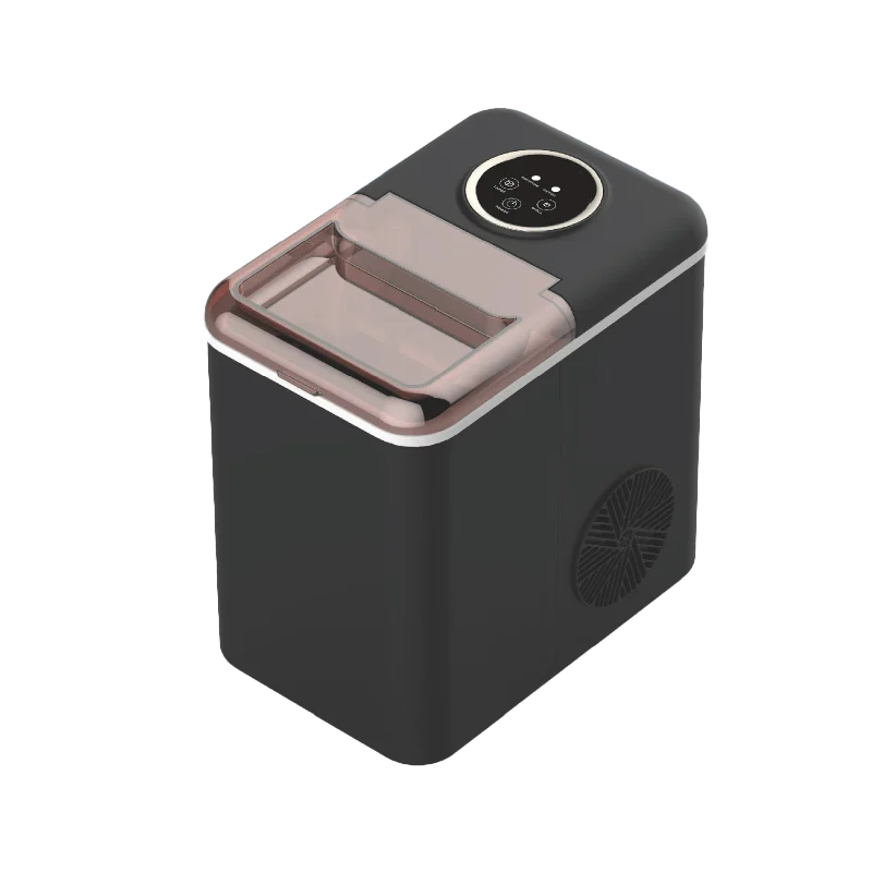 Compact 0.6L Bullet Ice Maker Touch Control Visible Window 10kg Daily Output Self Cleaning Function
