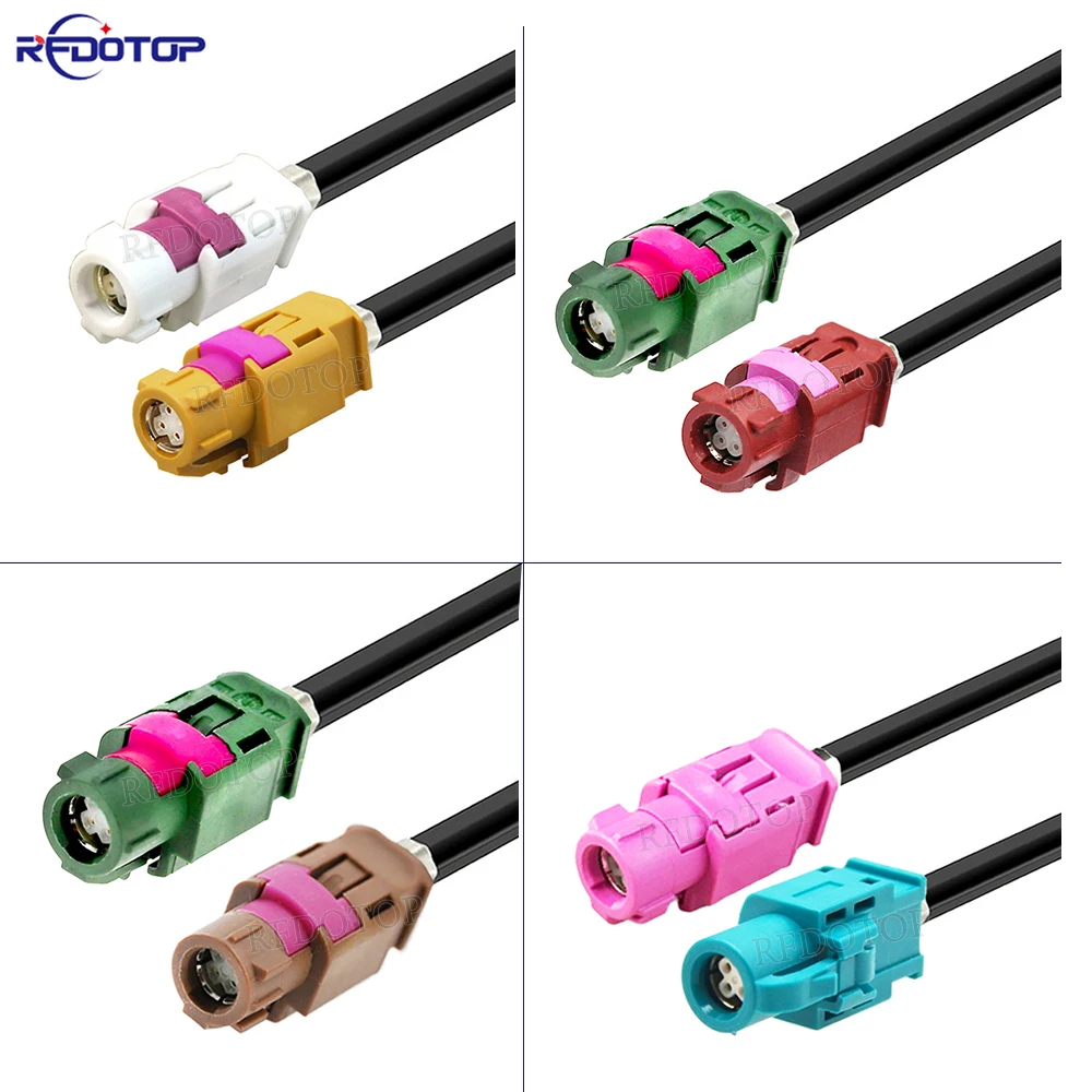 

New 4-Core HSD LVDS Cable Female to Female Jack 4Pin HSD Connector for Auto Car Combox USB Video Instrument Bridge Wiring