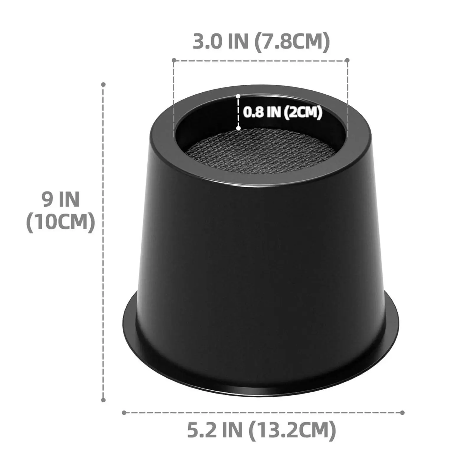 Bed Risers Non Slip Anti Scratch for Platform Bed Frame Elevators Furniture Risers 4 inch High for Sofa Desk Chair Table Cabinet