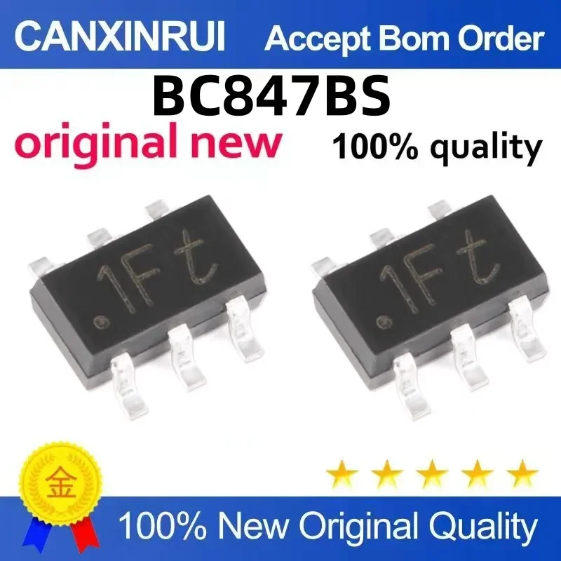 (5-100 pieces) BC847BS silk screen 1Ft SOT-363 dual NPN transistor 45V100mA transistor