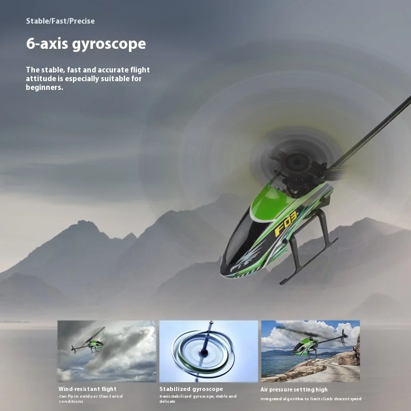 Jjrc Explosie 2.4G Afstandsbediening Zesassige Zelfstabiliserende Hoge 4-kanaals Single-Peddel Helikopter Zes-As Gyroscoop Speelgoed