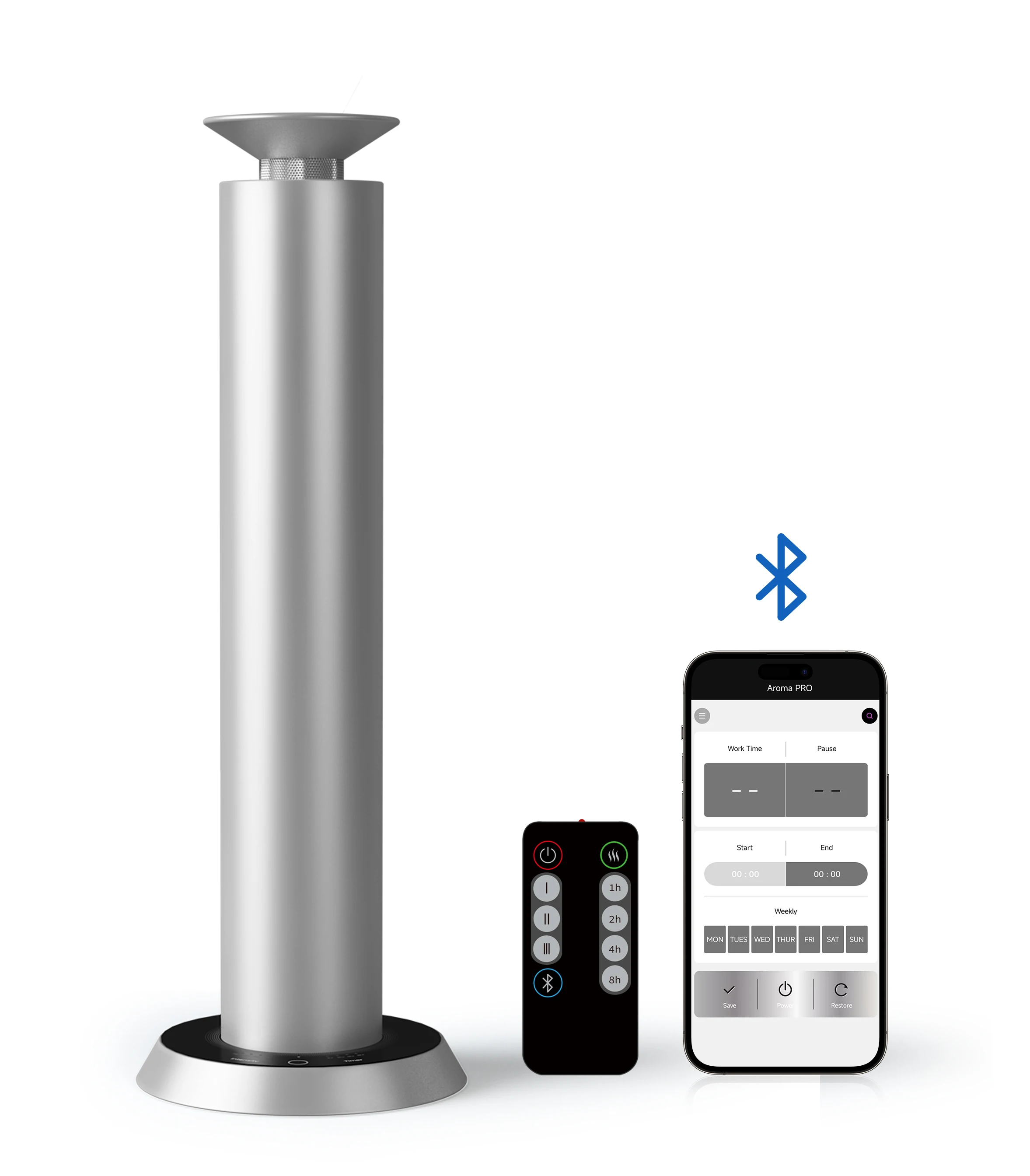 

Smart Professional Tower Fragrance Oil Metal Machine Home Decor Luxury Hotel Scent Diffuser Aroma Diffusers Waterless Diffuser