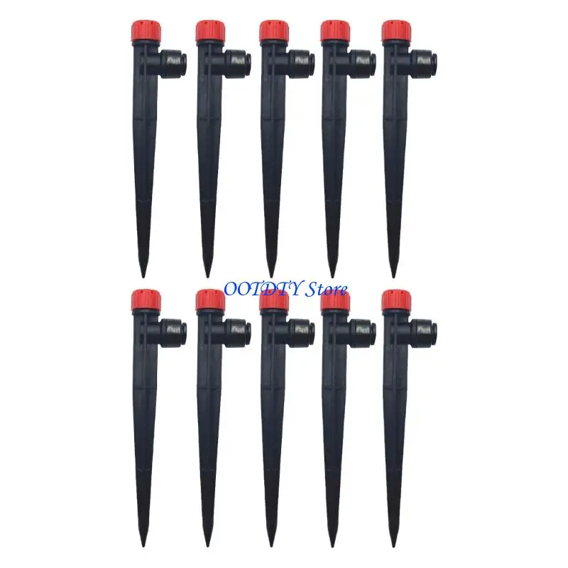 367A 10Pcs 360 Degree Rotating Watering Sprinkler Floor Insert Sprayer Pattern