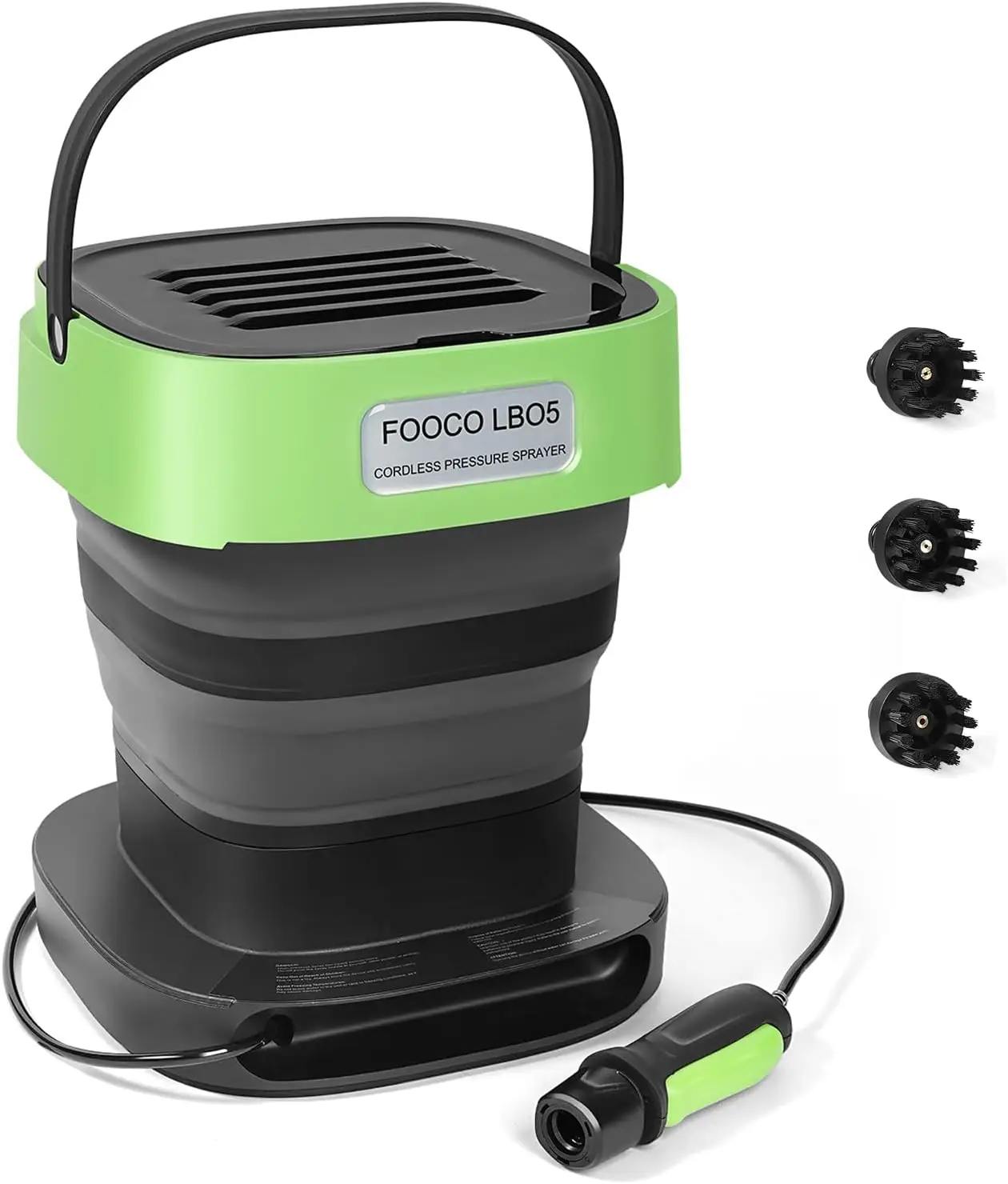 

Портативный электрический распылитель, 3,2 галлона, шланг с автоматическим втягиванием, 3 насадки, для мойки автомобилей, вентиляции и переменного тока, для домашних животных и наружного использования