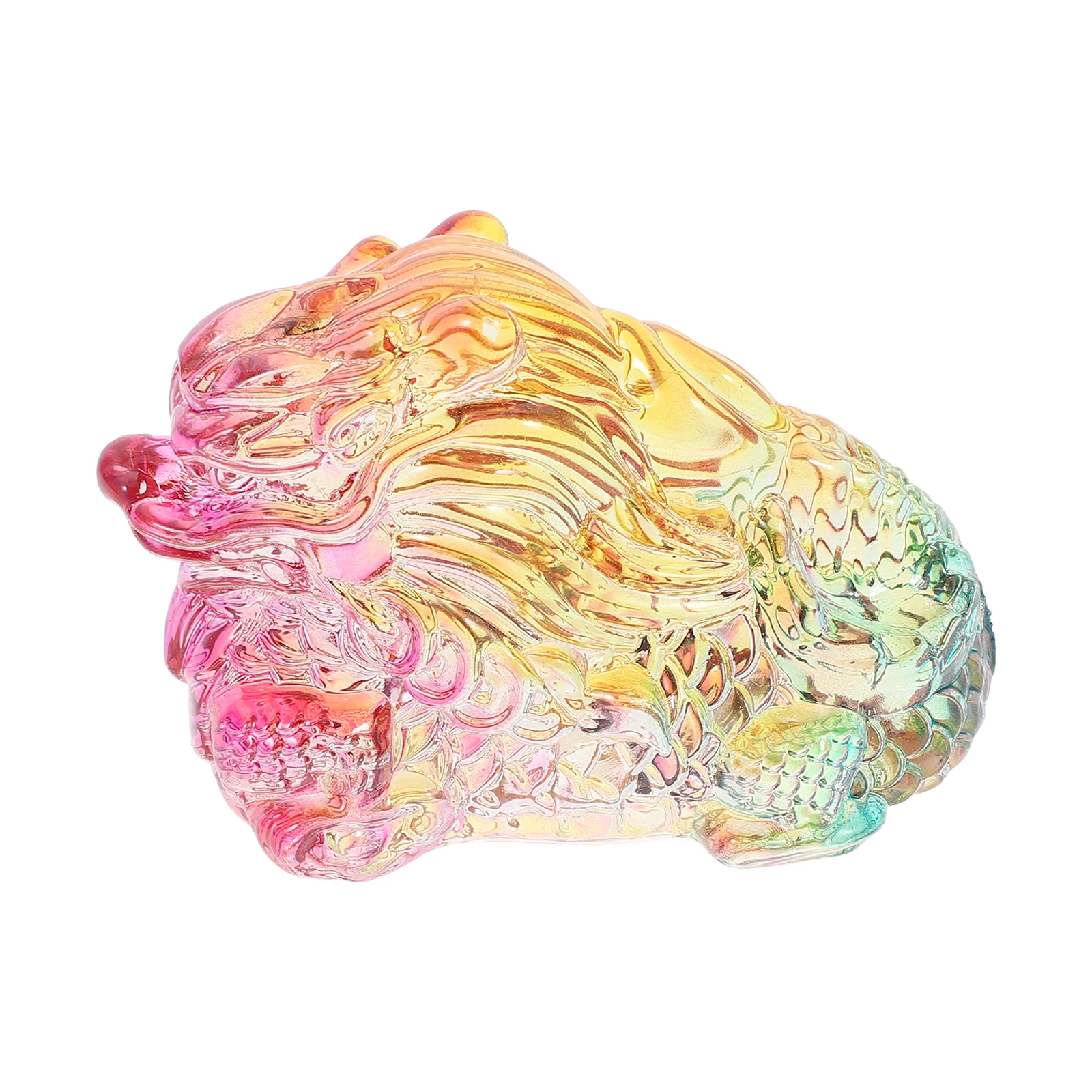 

Glaze Paperweight Desk Study Student Office Decor Layout Glass Layout Decor Dragon Statue Dragon Ornament Crafts