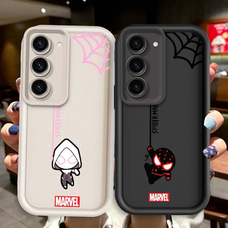 Spider-Man Marvel Fashion Cute For Samsung Note 20 S24 S23 S22 S21 S20 Ultra Plus FE A25 A23 A22 A55 A35 5G Eye Ladder Back