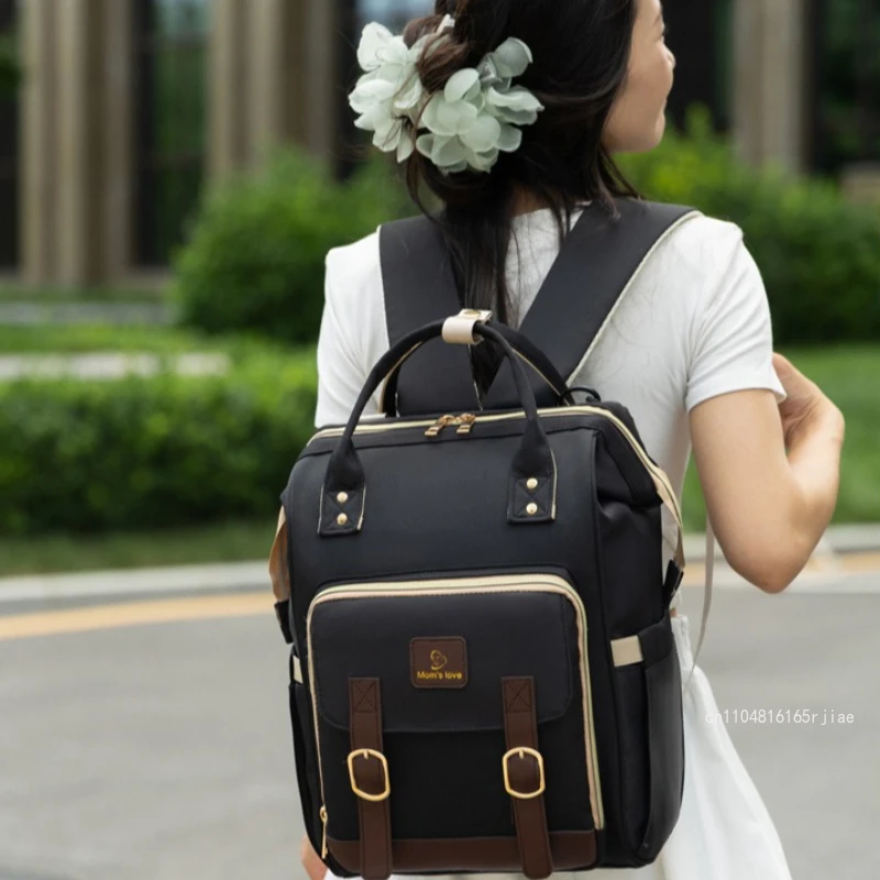 New Maternal and Child Outdoor Storage Backpack Fashionable and High-quality Insulated Bottle Bag Large Capacity Mother Backpack