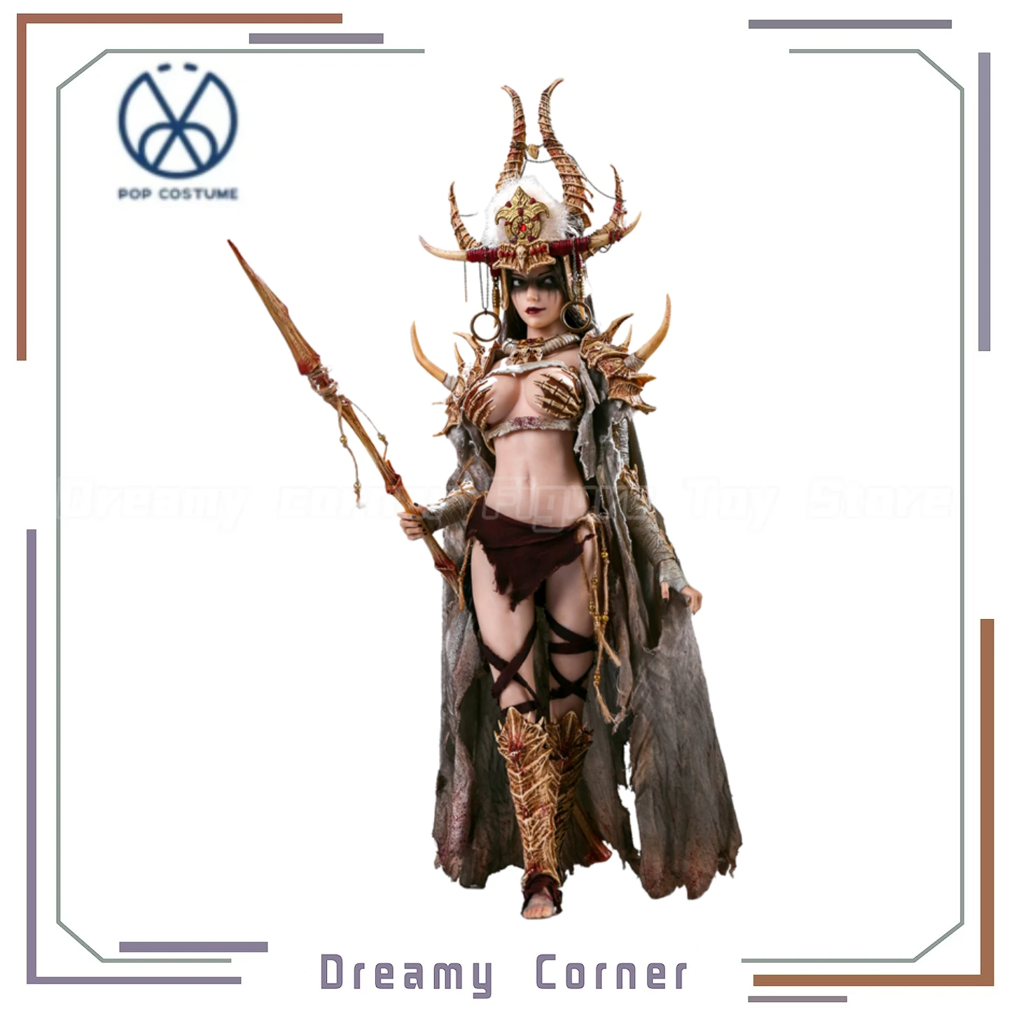 

【В наличии】Оригинальный POP COSTUME WH002 Bloody Shaman Aphaia Black Shaman 1/6 Фигурка Коллекция игрушек Модель