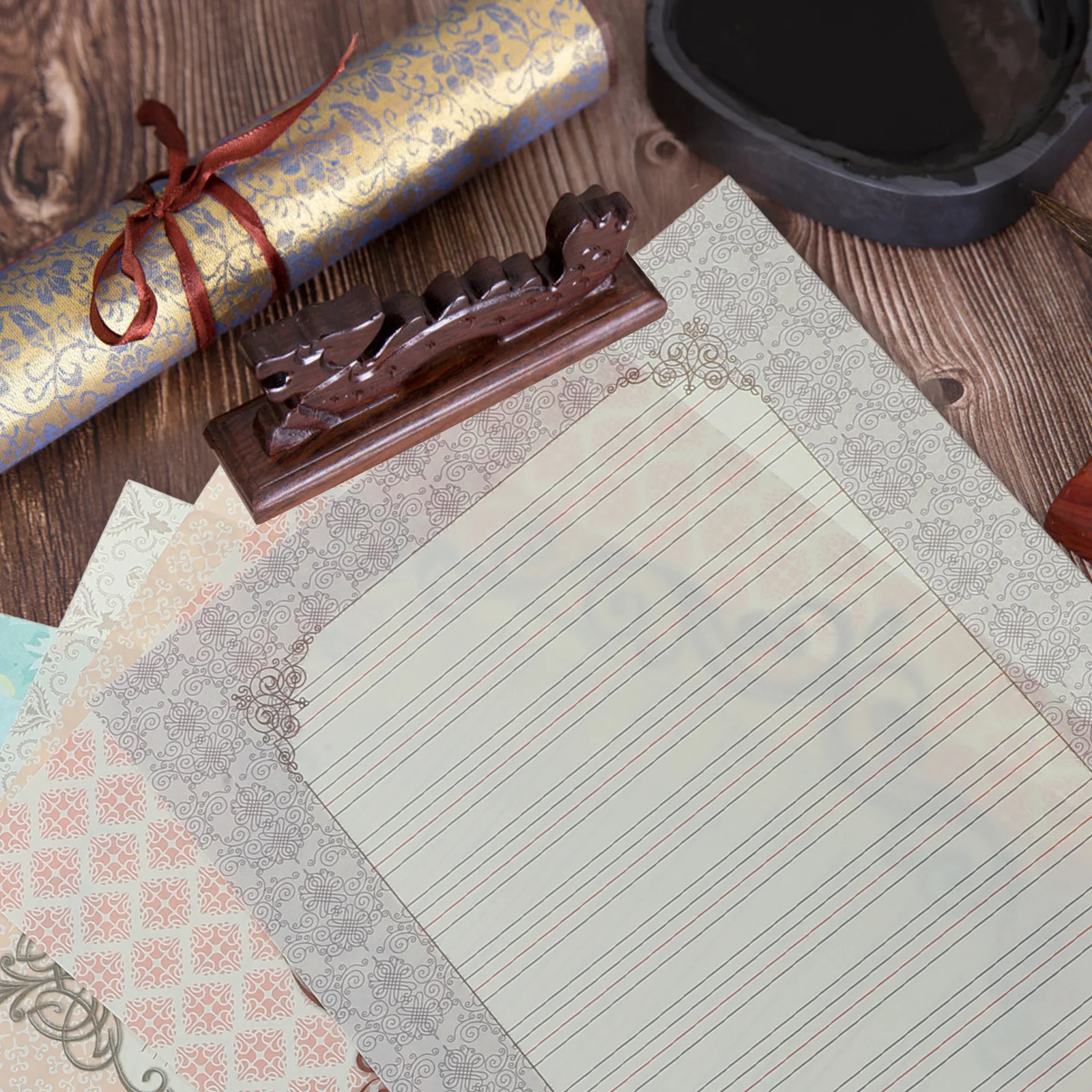 32 ورقة من ورق الكتابة بالخط الإنجليزي سميك ناعم ورقيق بدون رائحة متعدد الوظائف متعدد الاستخدامات يدوم طويلاً للمبتدئين #2