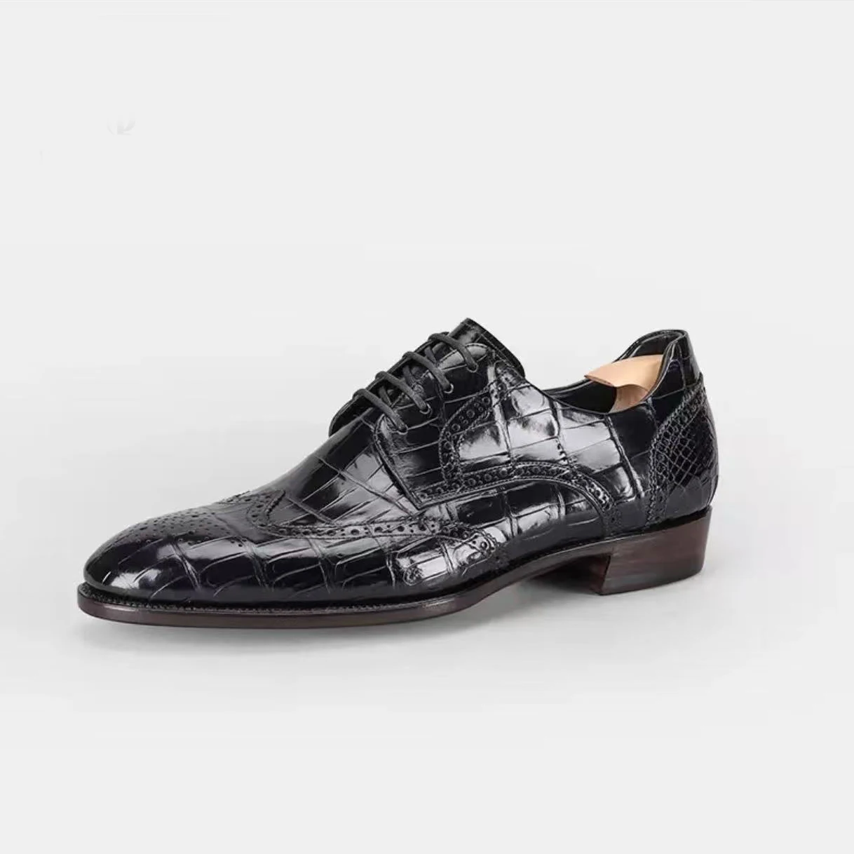 

Новые мужские туфли Shengzhuang, мужские туфли из крокодиловой кожи, туфли для свадьбы, бизнеса и офиса.