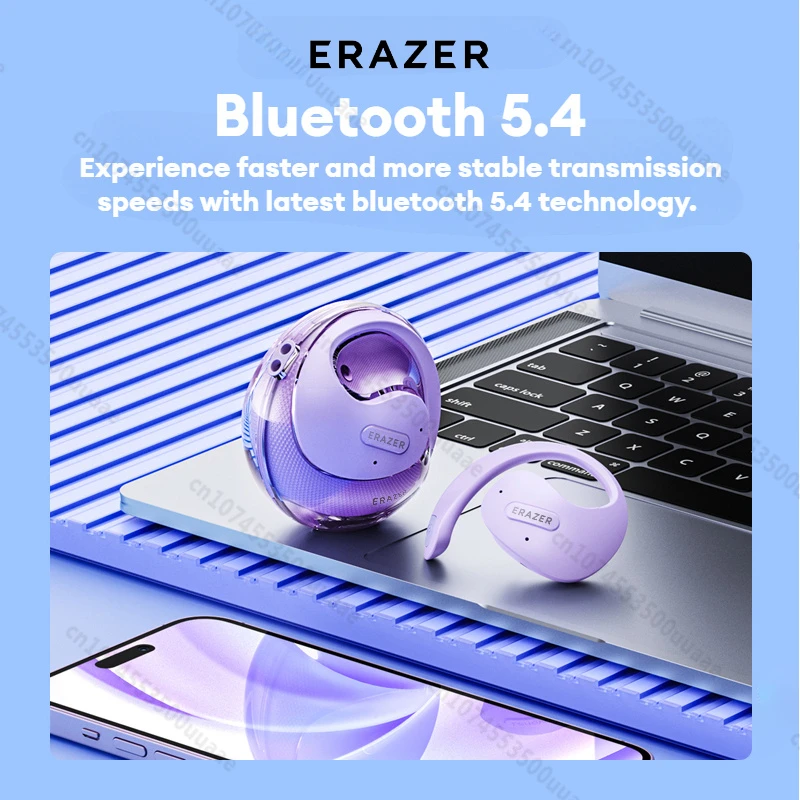 Erazer X15 프로 블루투스 5.4 헤드폰, 진정한 무선 스포츠 이어폰, 하이파이 스테레오 헤드셋, 마이크 포함, 블루투스 TWS 이어버드, HD 통화