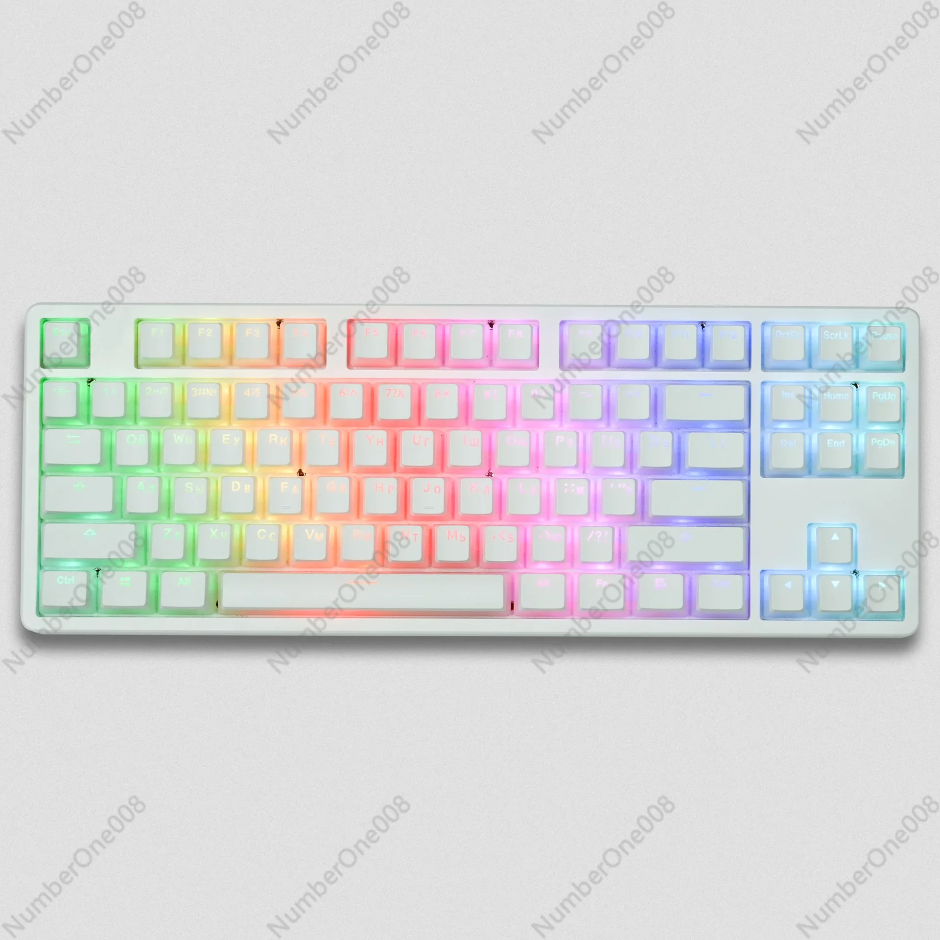 غطاء مفتاح روسي بريطاني، غطاء مفتاح روسي، لوحة مفاتيح حقن ثانوي، غطاء مفتاح PBT، ارتفاع O Em