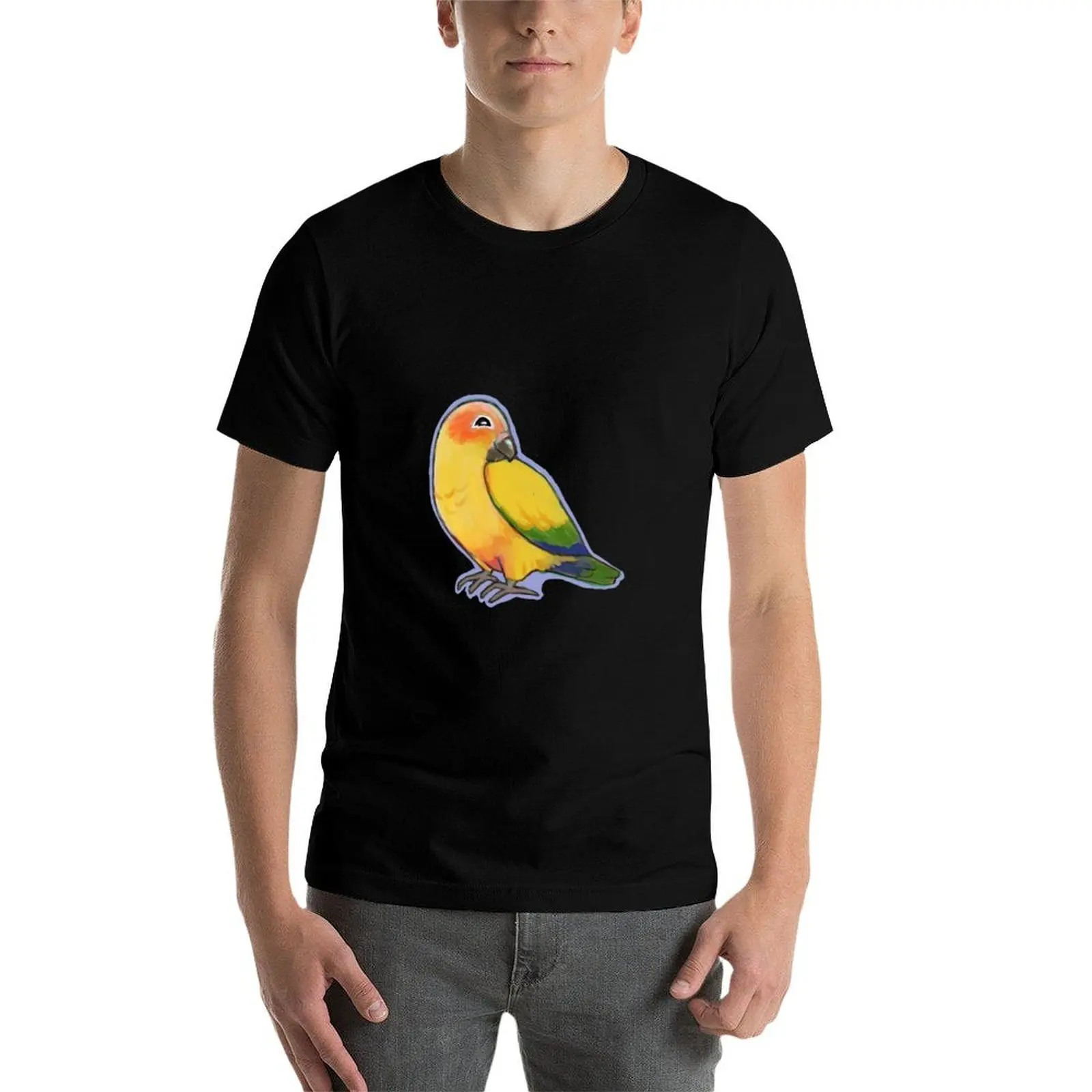 تي شيرت Sun Conure للرجال تي شيرت مخصص تي شيرت مخصص للرجال