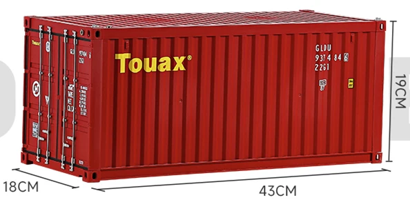 1/14 Scale 20 Foot Container Display Box with LED Light Fits for TAMIYA Hercules Truck Trailer