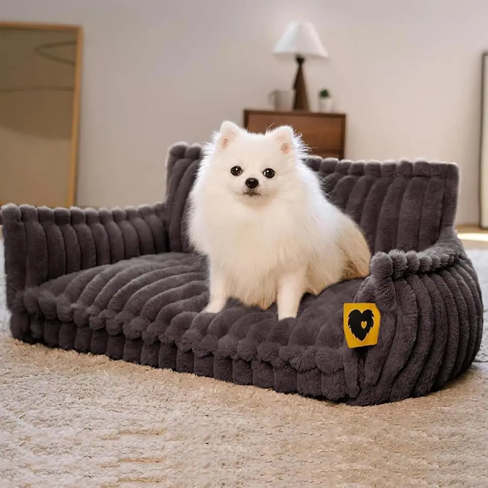 

Dog Bed For Small Dogs - Orthopedic Dog Sofa With Removable Washable Cover And Anti-Slip Bottom, Supportive Foam Pet Couch Bed,